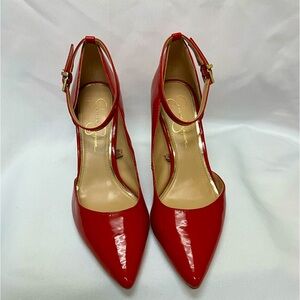 Jessica Simpson red heels